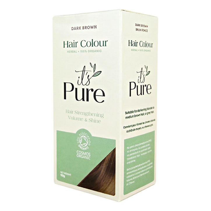 It's Pure Organic Herbal Hair Colour Very Dark Brown 110g Henna Holland&Barrett   