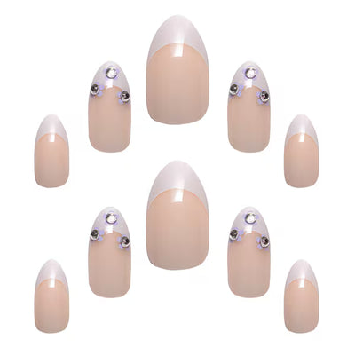 Elegant Touch Nail Icons Forget Me Not Lilac Stiletto Manicure Set