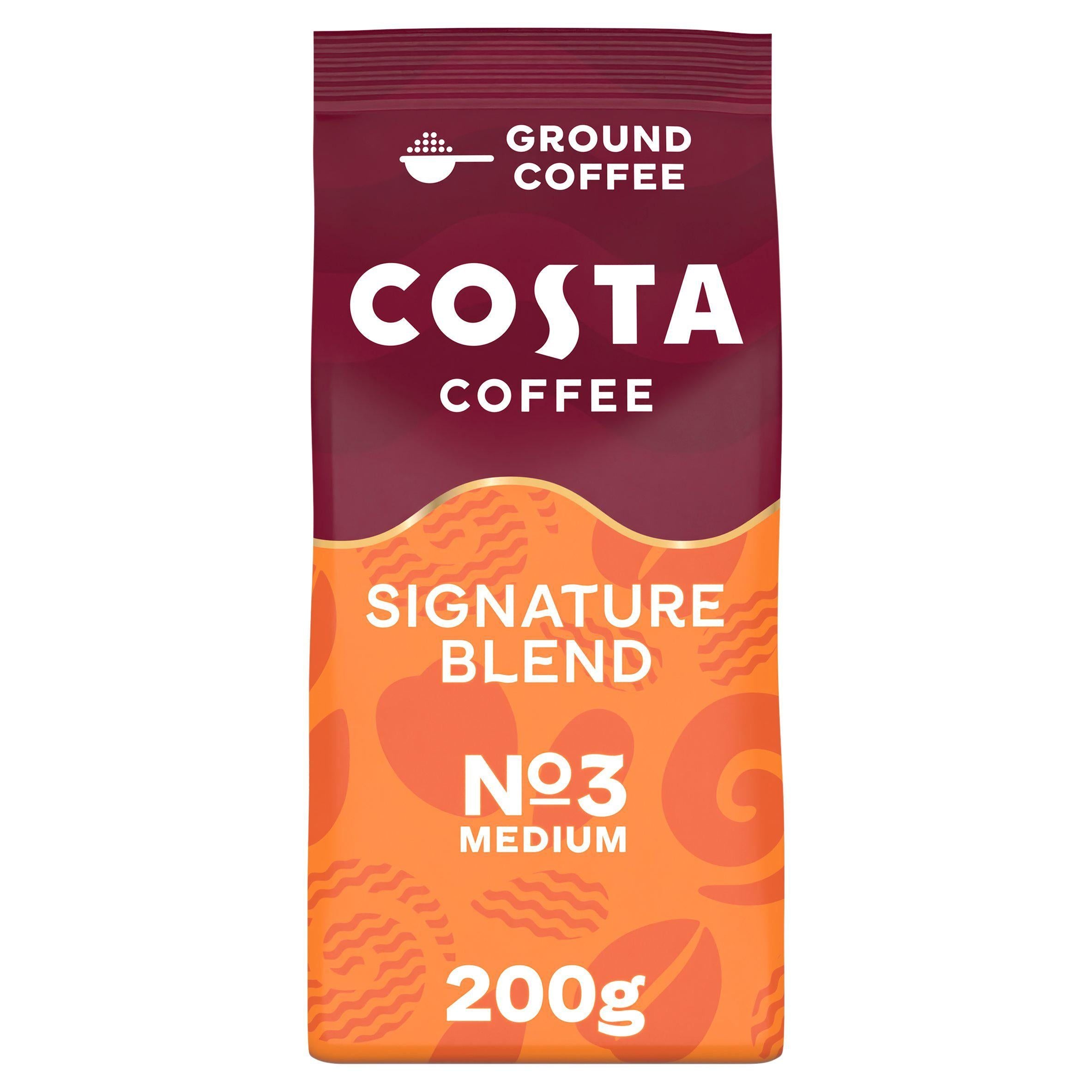 Costa Coffee Mocha Italia Signature Blend Ground for Cafetiere & Filter 200g All coffee Sainsburys   