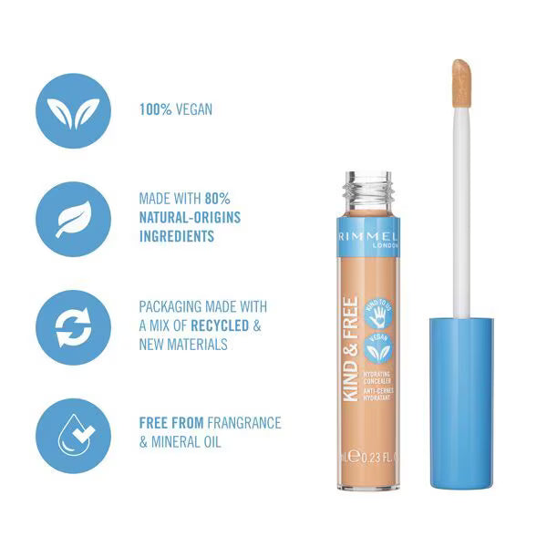 Rimmel 24Hr Hydrating Concealer 010 Fair, imported from the UK