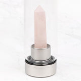 Myga rose quartz crystal glass water bottle - British product