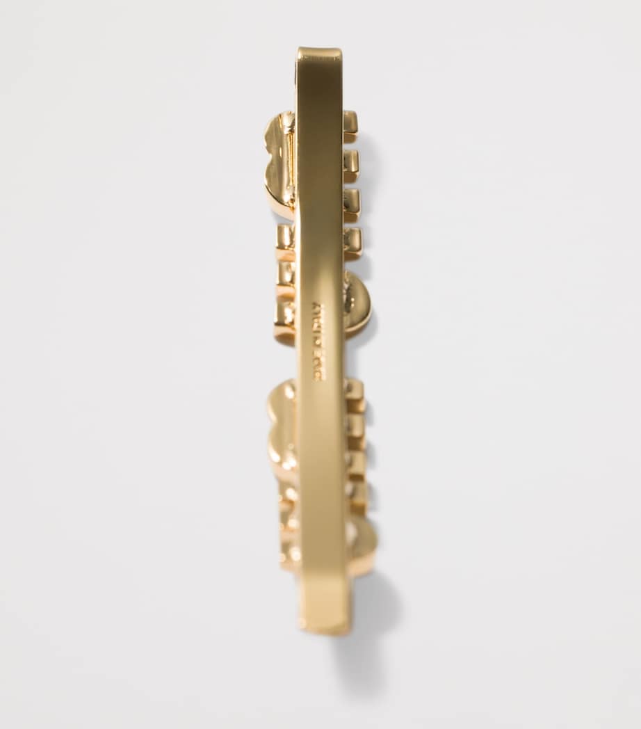 Miu Miu enamel hair clip 6cm, imported from the UK