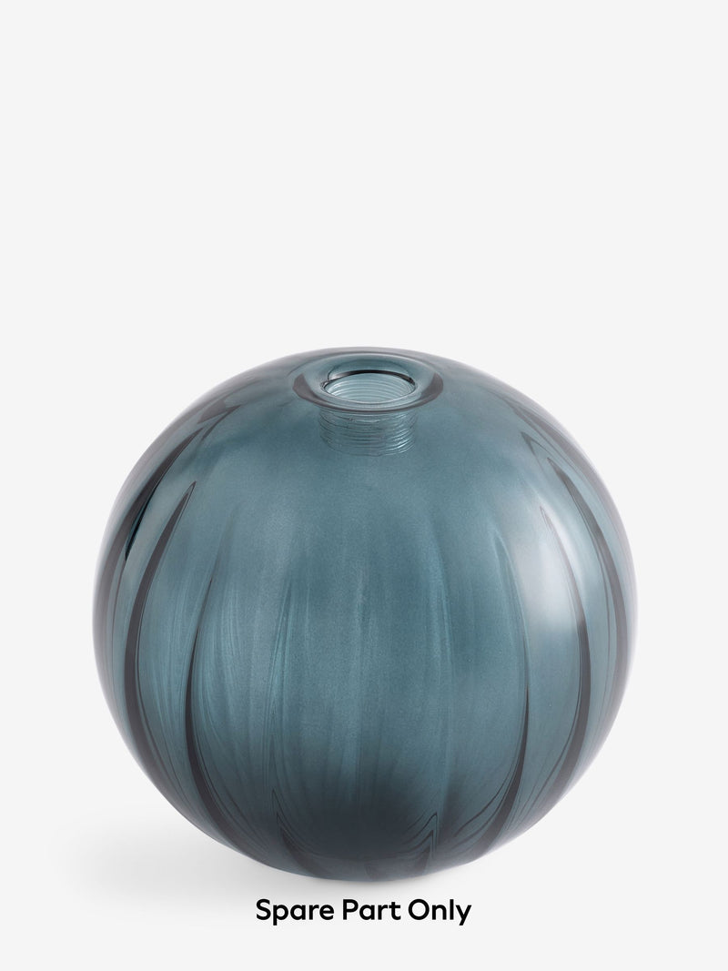 Hampton dark blue glass shade 14cm - British product