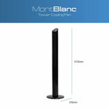 Dimplex freestanding black tower fan, UK version