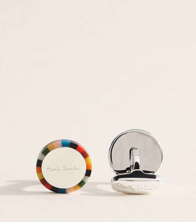 Paul Smith Signature Stripe Edge Manschettenknöpfe - britisches Produkt