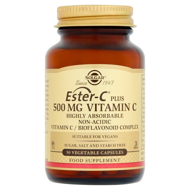 Solgar Ester-C plus Vitamin C Vegetable Capsules 500mg    50 per pack GOODS M&S   