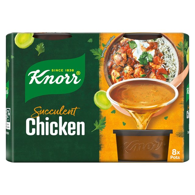 Knorr 8 Chicken Stock Pot   8 x 28g GOODS M&S   