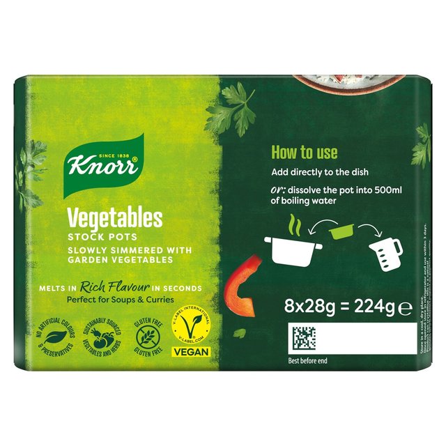 Knorr 8 Vegetable Stock Pot    8 x 28g