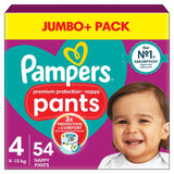 Pampers Premium Protection Nappy Pants Size 4 (9-15kg) Jumbo+ Pack   54 per pack GOODS M&S   