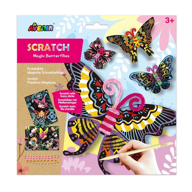 Scratch Art Butterfly   6 per pack