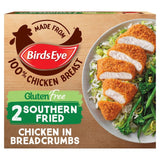 Birds Eye 2 Gluten Free Southern Fried Breaded Chicken Breast Steaks   180g GOODS M&S   