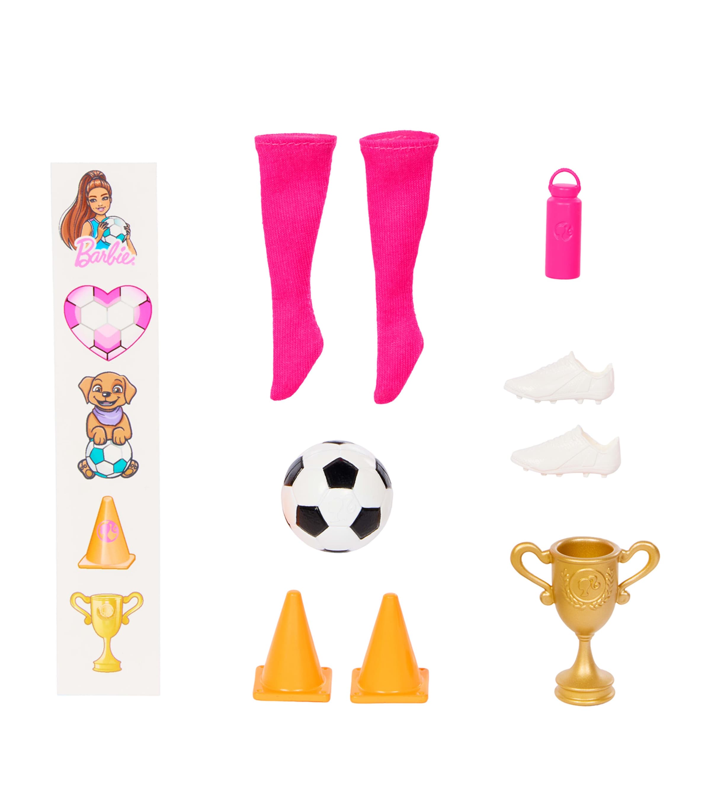 Barbie Roll & Reveal Fußballspieler-Puppe Set - Britisches Produkt