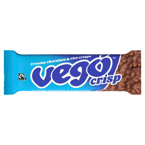 Vego Crisp creamy chocolate bar with rice crisps 40g (British brand)