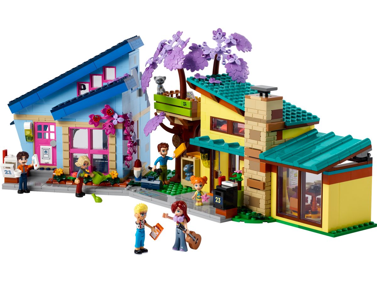 LEGO Friends Olly and Paisley Houses 1126 piece set, imported from the UK
