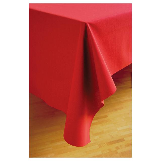 Red Dunicel Luxury Table Cover GOODS M&S   