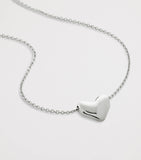 Monica Vinader sterling silver heart necklace, UK version
