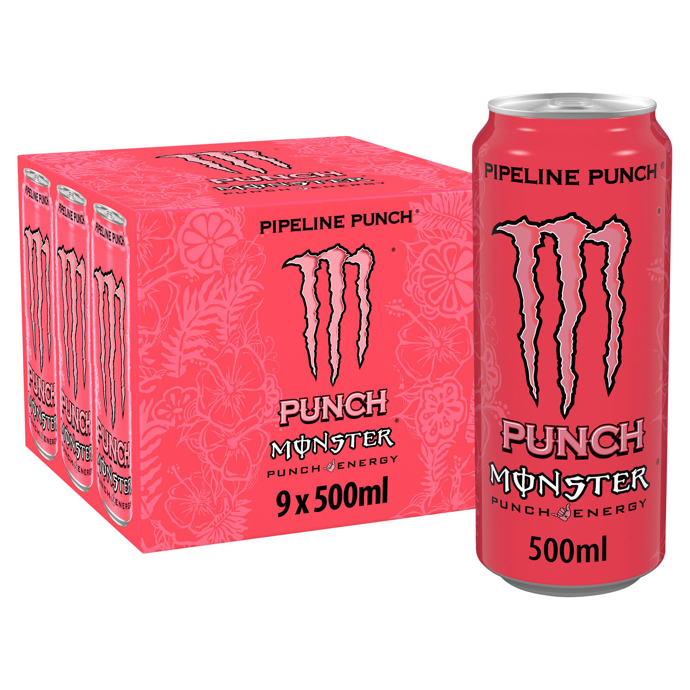 Monster Energy Drink Pipeline Punch 9x500ml GOODS Sainsburys   