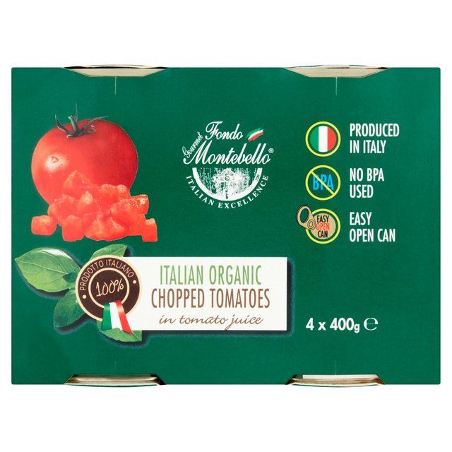 Fondo Montebello Organic Italian Chopped Tomatoes   4 x 400g GOODS M&S   