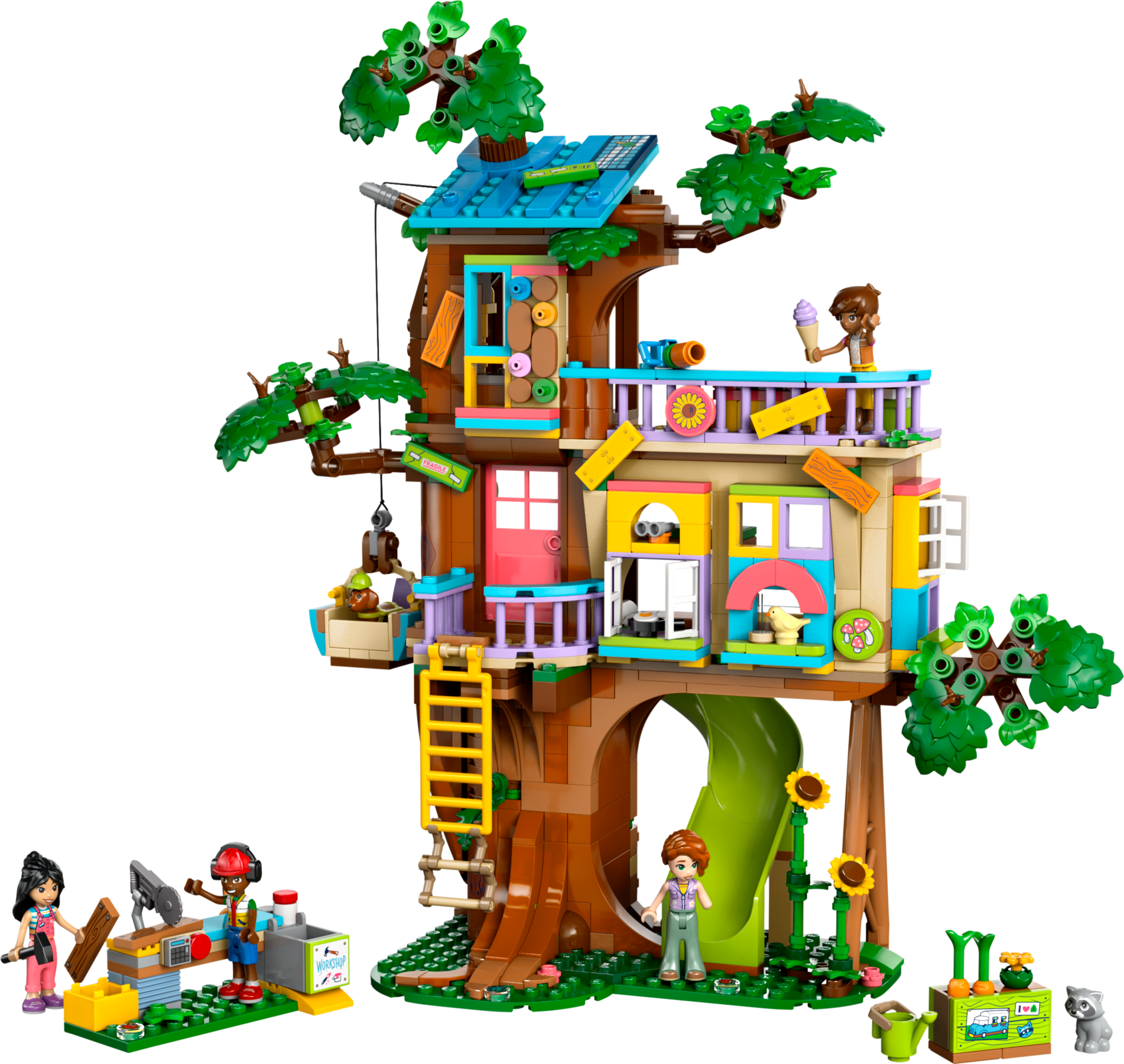 LEGO Friends Tree House Hangout Building Set 701 Pieces - British product