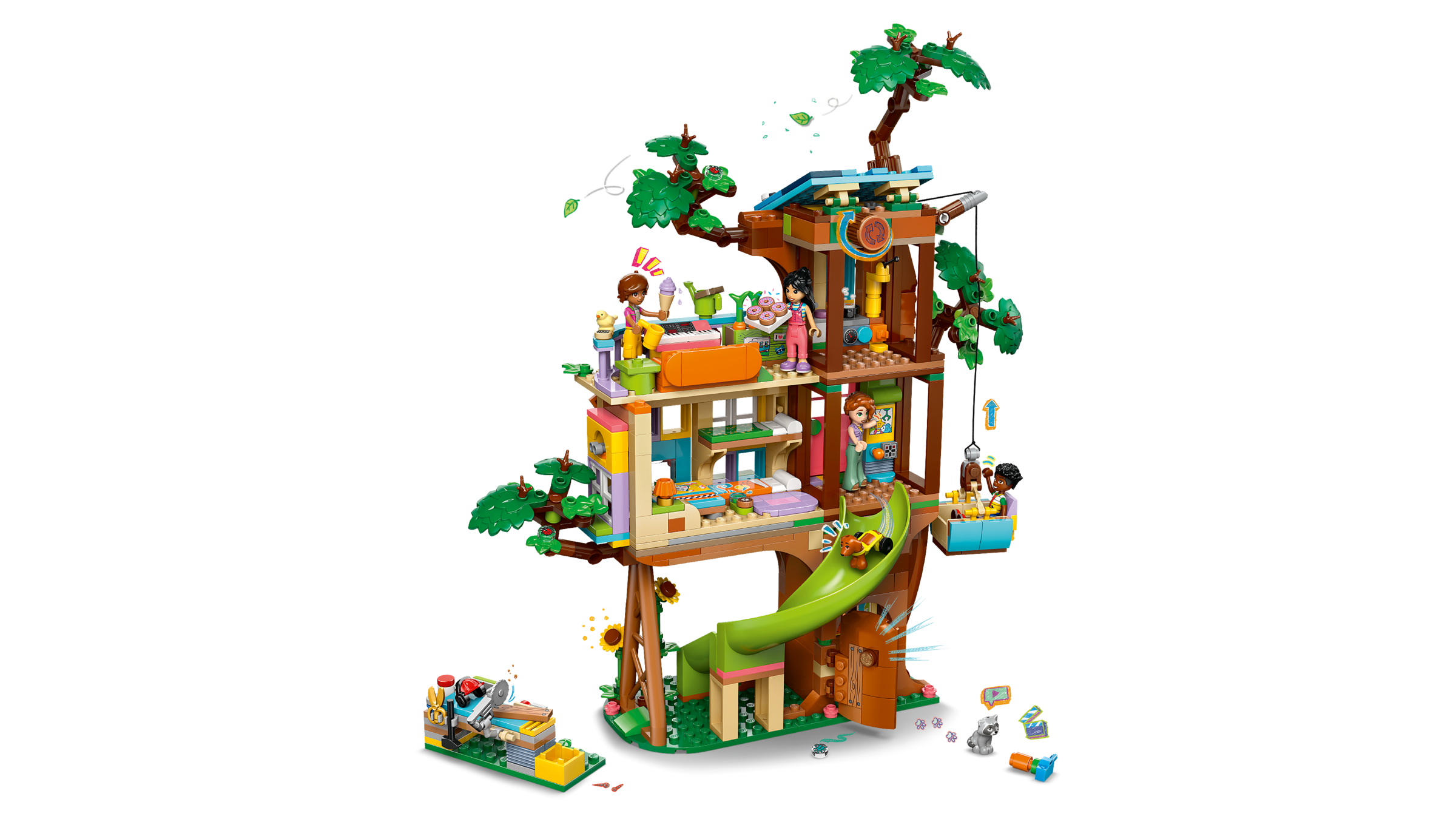 LEGO Friends Tree House Hangout Building Set 701 Pieces - British product