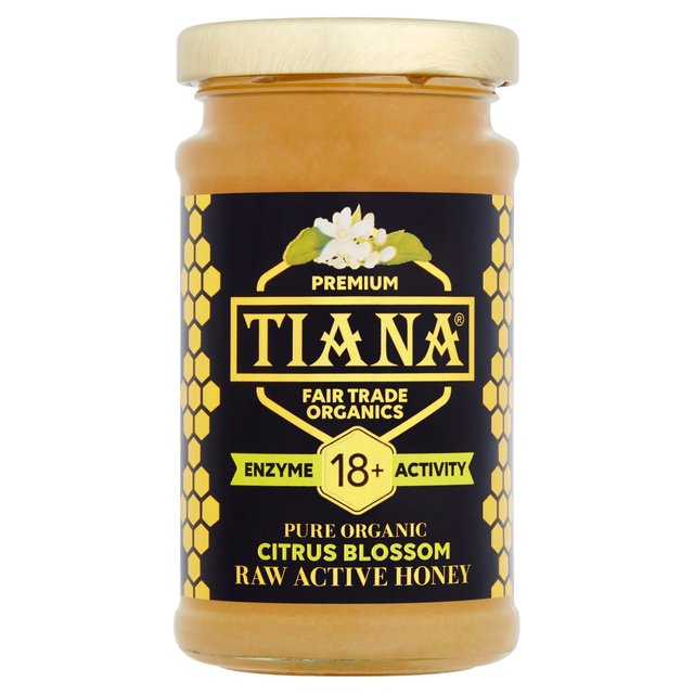 TIANA Organic Citrus Blossom Raw Active Honey   250g