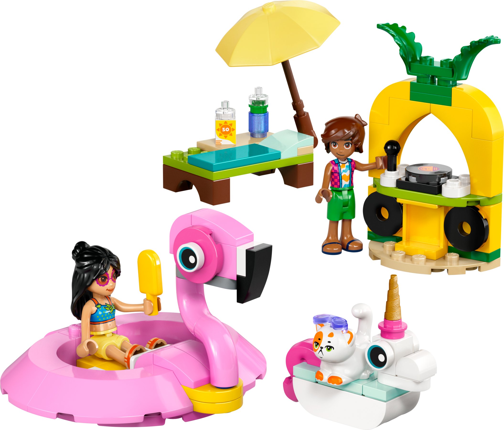 LEGO Friends Pool Party Set Unicorn & Flamingo 99 Pieces (British brand)