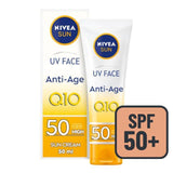 NIVEA SUN UV Face SPF 50 Sun Cream Q10 Anti-Age   50ml GOODS M&S   