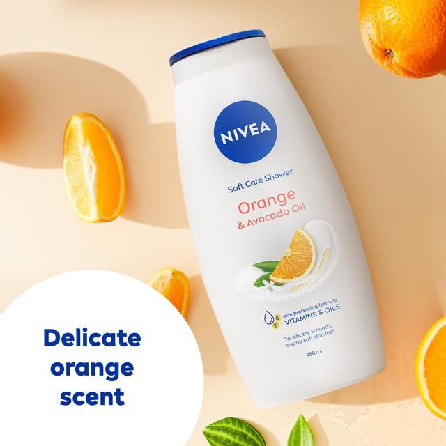 NIVEA Orange & Avocado Oil Shower Cream    750ml