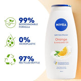 NIVEA Orange & Avocado Oil Shower Cream    750ml GOODS M&S   