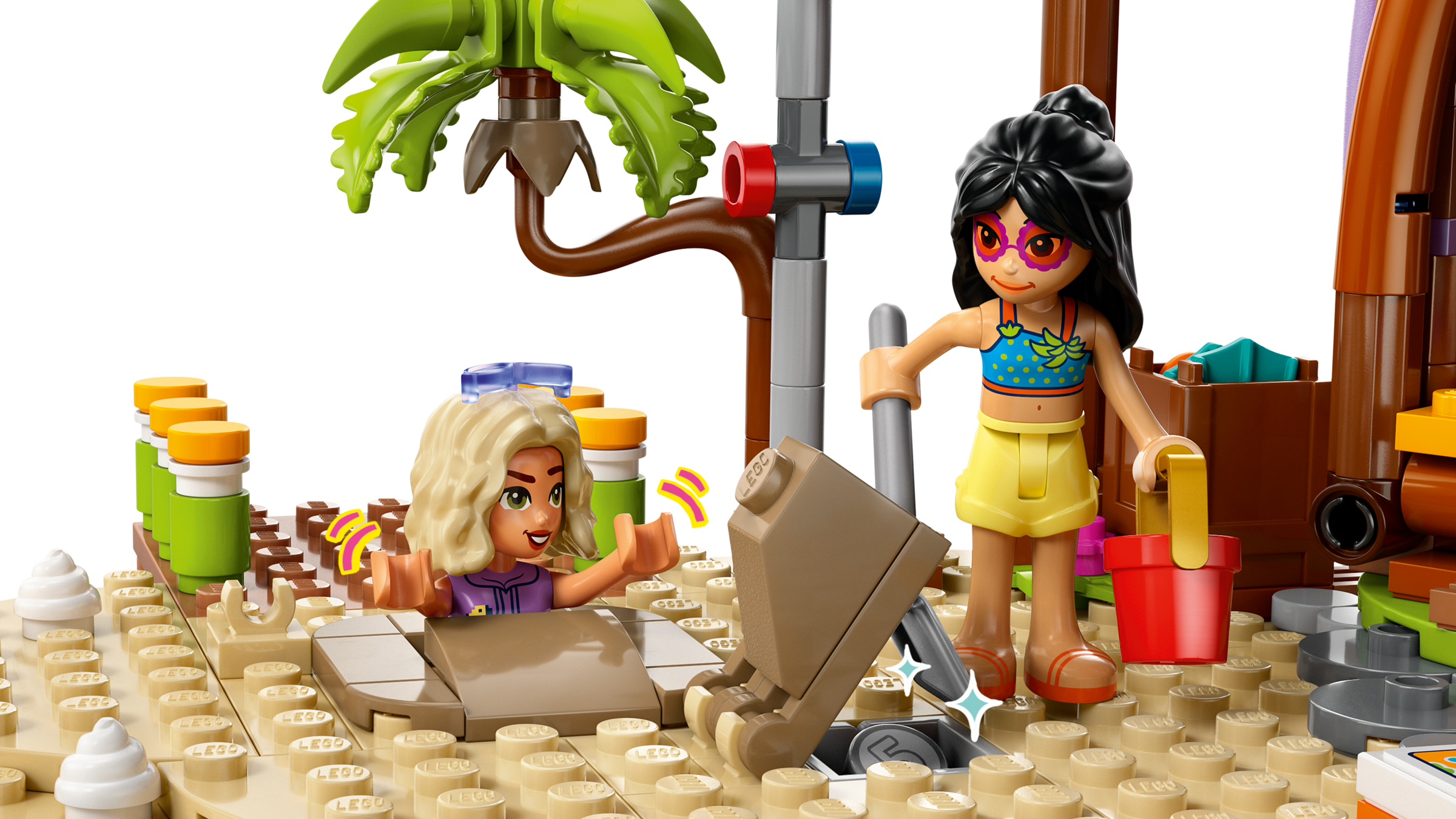 LEGO Friends Family Vacation Beach Resort building set 1140 pieces - British product