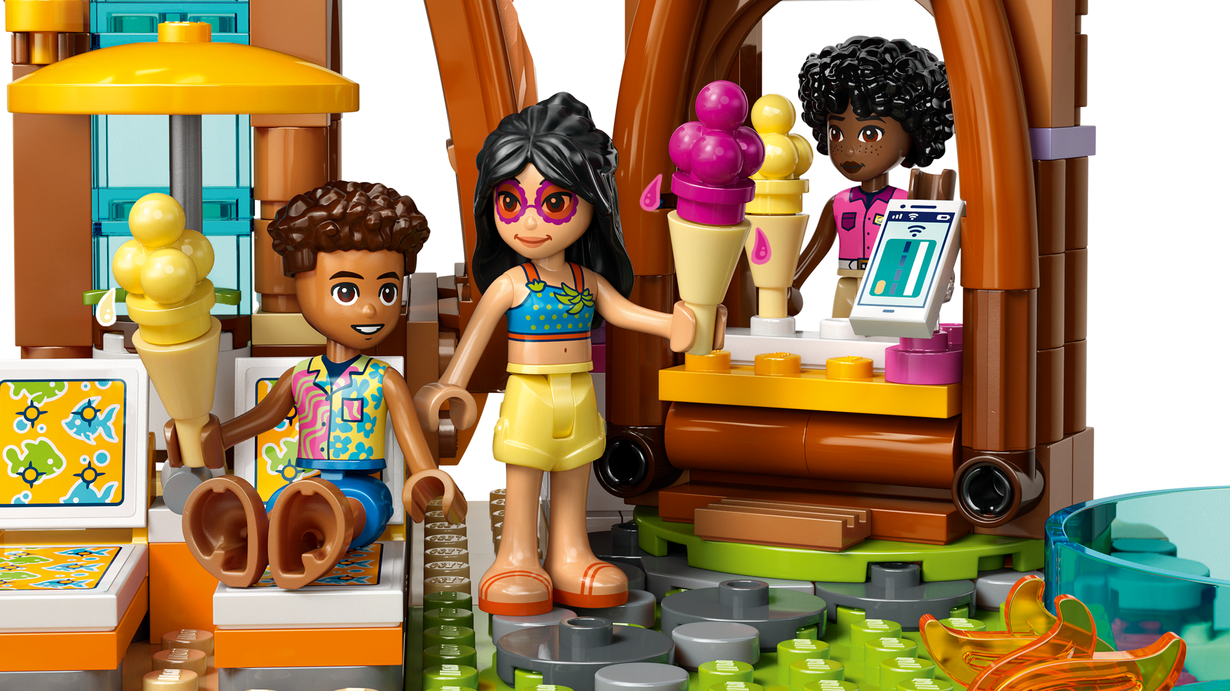 LEGO Friends Family Vacation Beach Resort building set 1140 pieces - British product