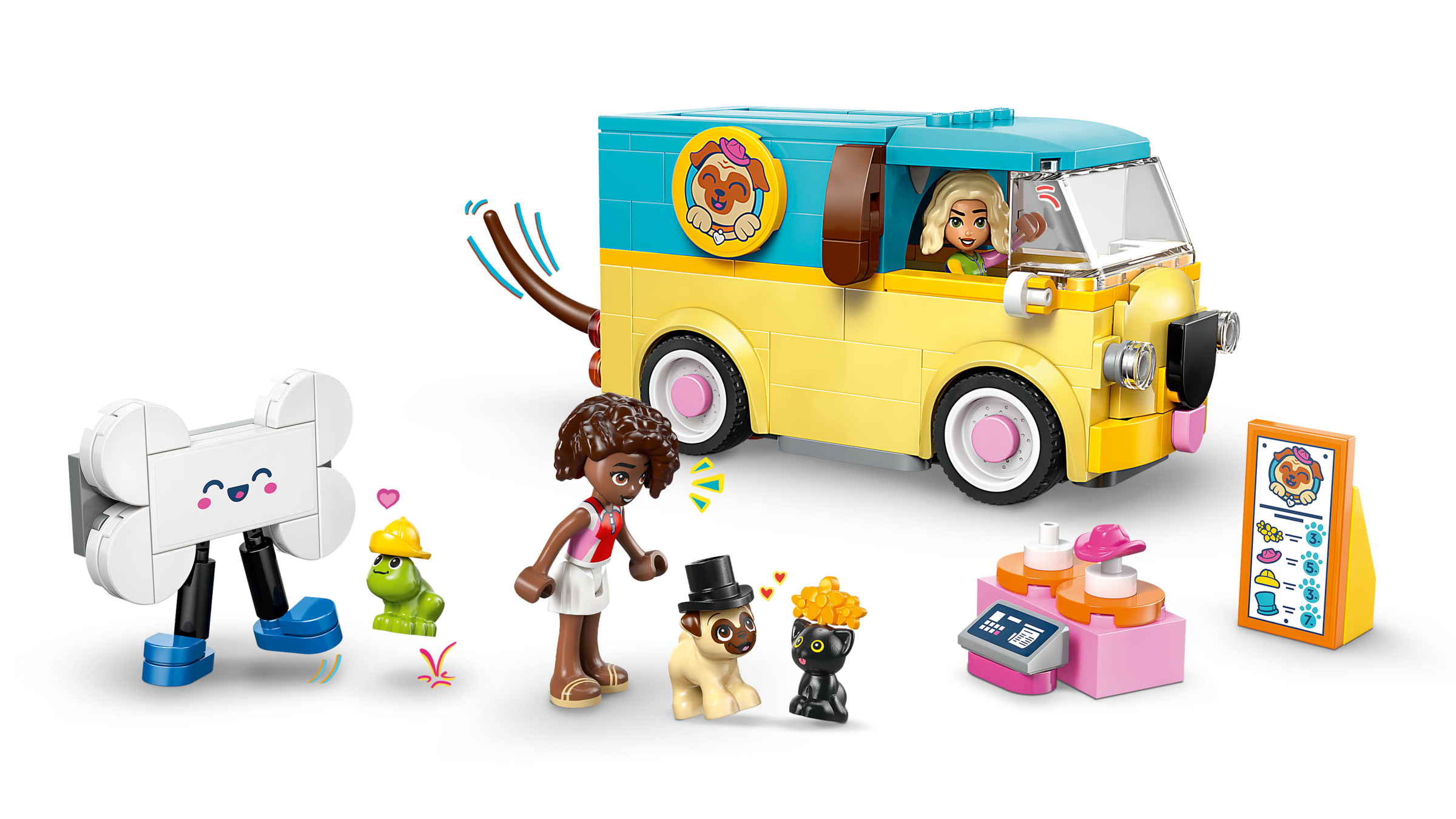 LEGO Friends Pet Accessories Van toy set, imported from the UK