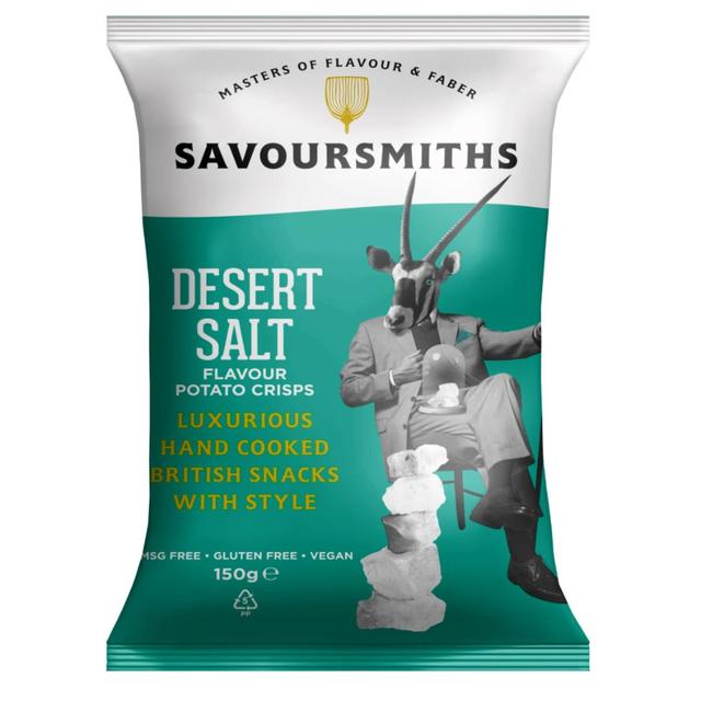 Savoursmiths Desert Salt Luxury English Potato Crisps   150g GOODS M&S   