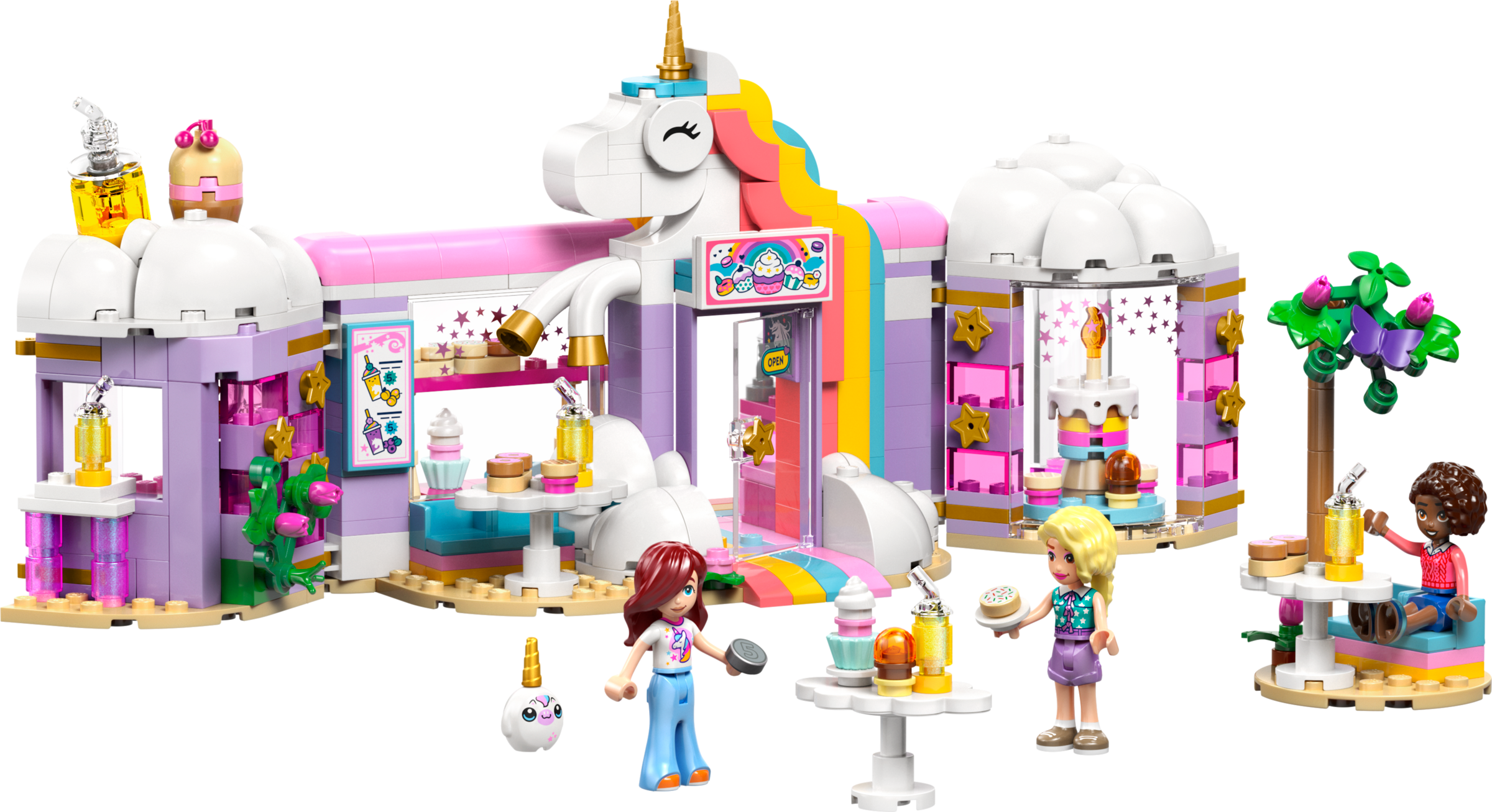 LEGO Friends Unicorn Dream Café playset 475 pieces (British brand)