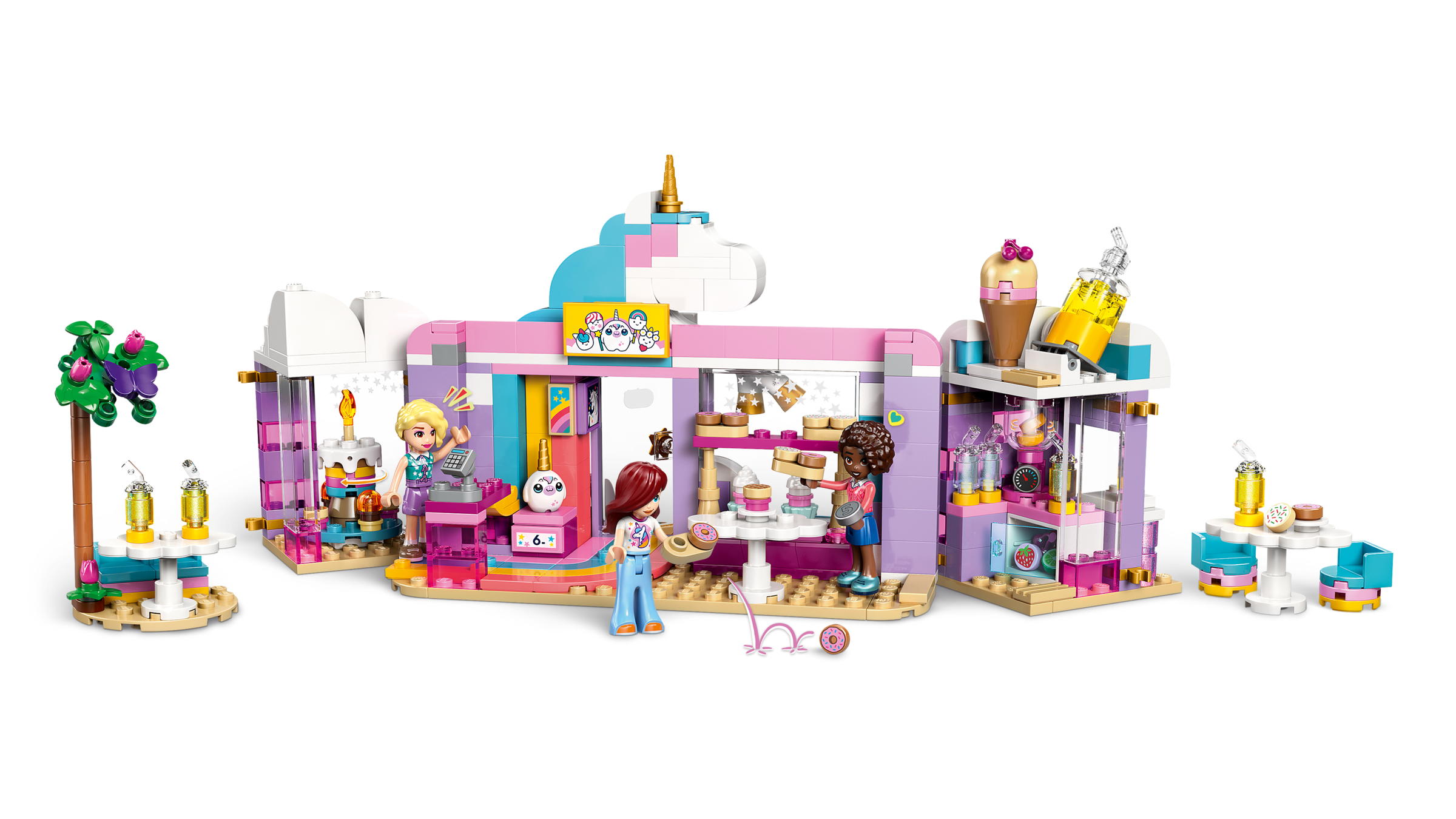 LEGO Friends Unicorn Dream Café playset 475 pieces (British brand)