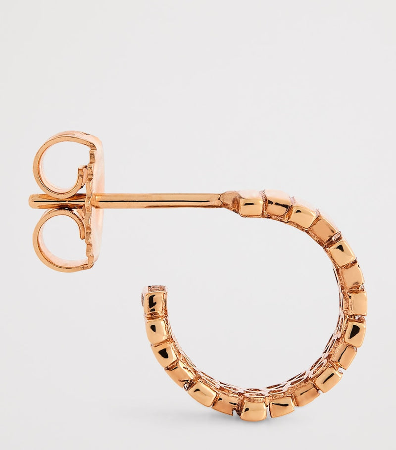 Suzanne Kalan small rose gold hoop earrings, UK version