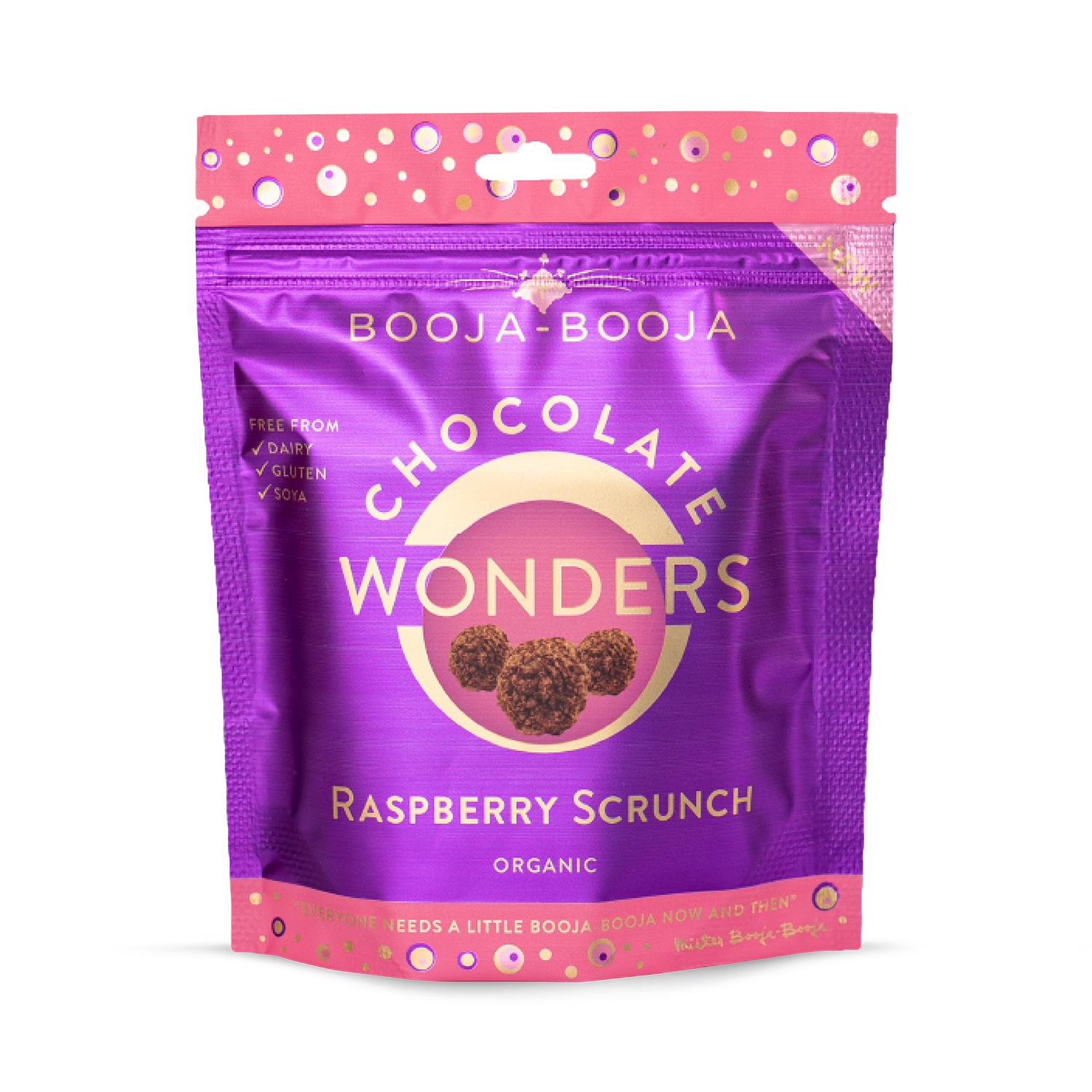 Booja Booja chocolate truffle Raspberry Scrunch 65g, UK version