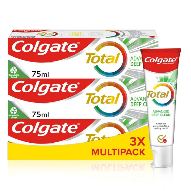 Colgate Total Advanced Deep Clean Toothpaste   3 x 75ml GOODS M&S   