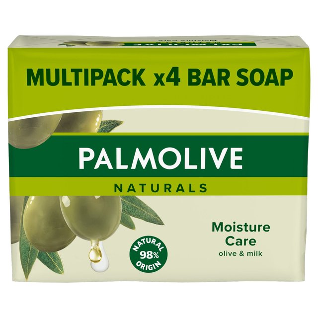 Palmolive Naturals Moisture with Olive Soap Bar   4 x 90g GOODS M&S   