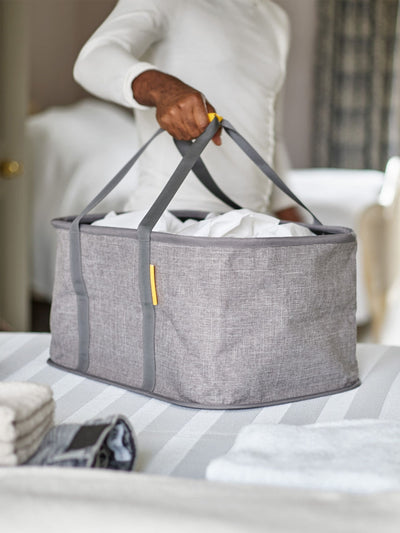 Next Joseph Joseph Grey HoldAll Collapsible Laundry Basket- Buy online at McGrocer