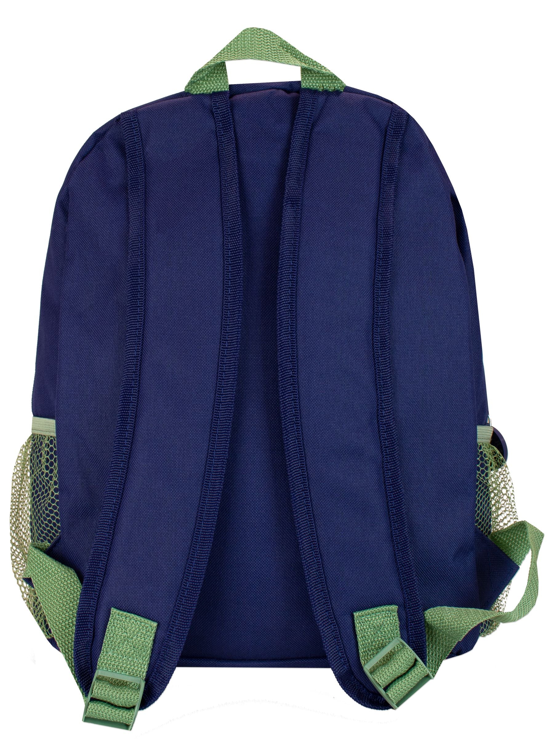 Jurassic World dinosaur print backpack blue camo 34cm, imported from the UK