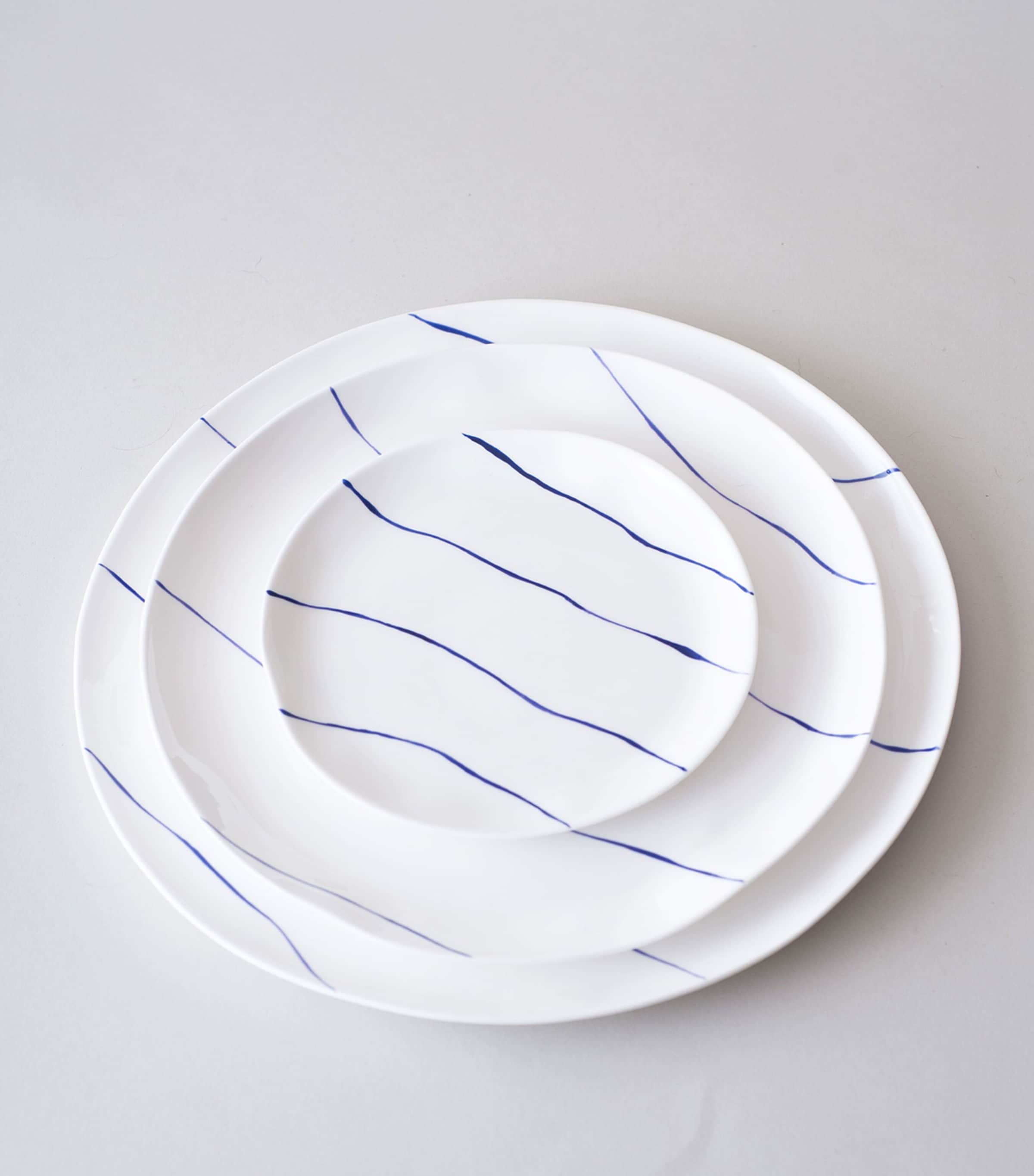 FELDSPAR Stripe dinner plate 28.5cm - British product