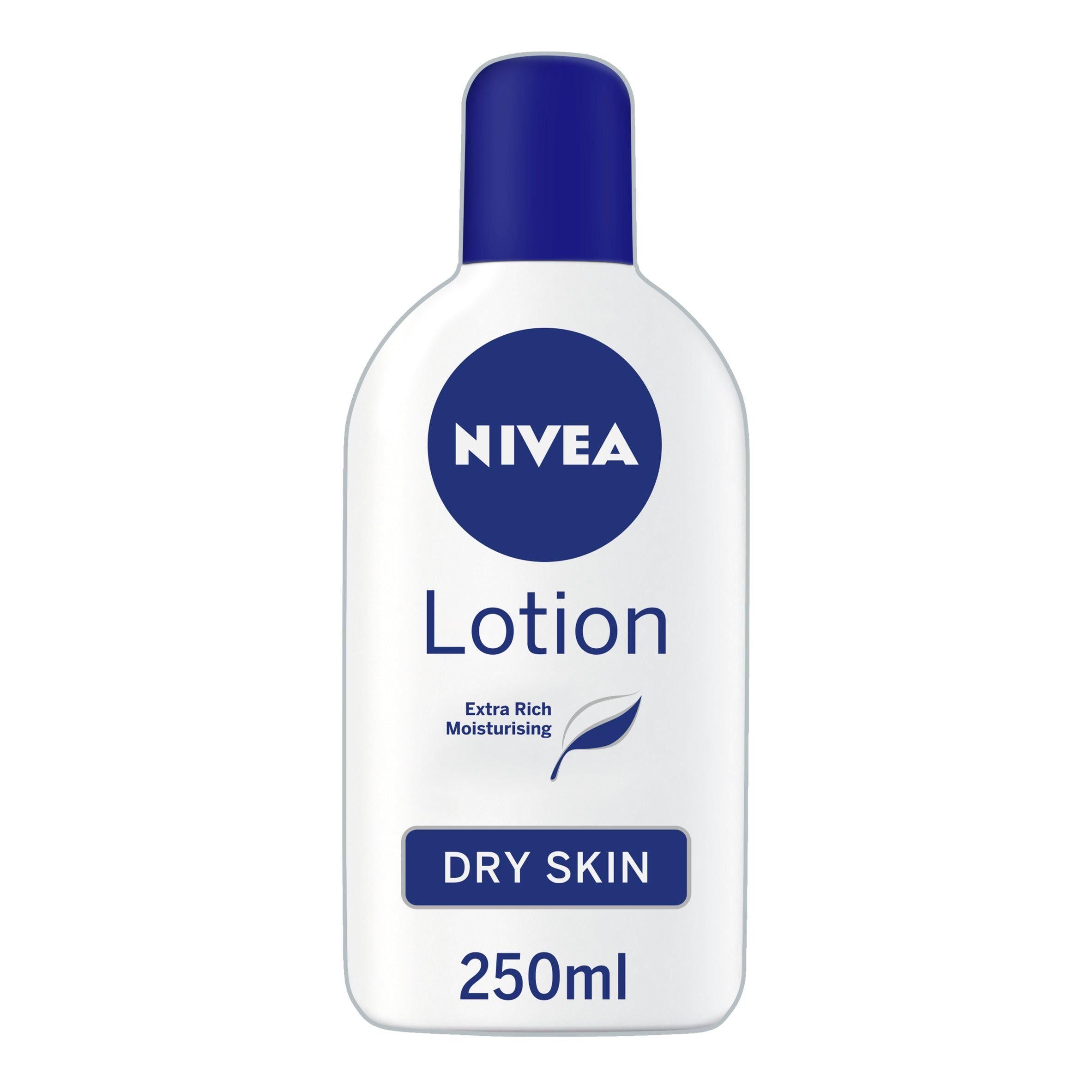 Nivea Extra Rich Moisturising Body Lotion for Dry Skin 250ml body cream & moisturisers Sainsburys   