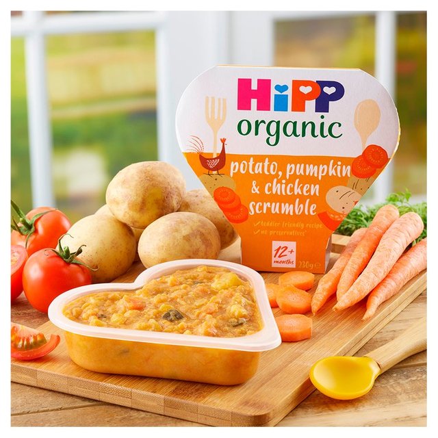 HiPP Organic Potato Pumpkin & Chicken Scrumble Toddler Tray Meal 12m+   230g GOODS M&S   