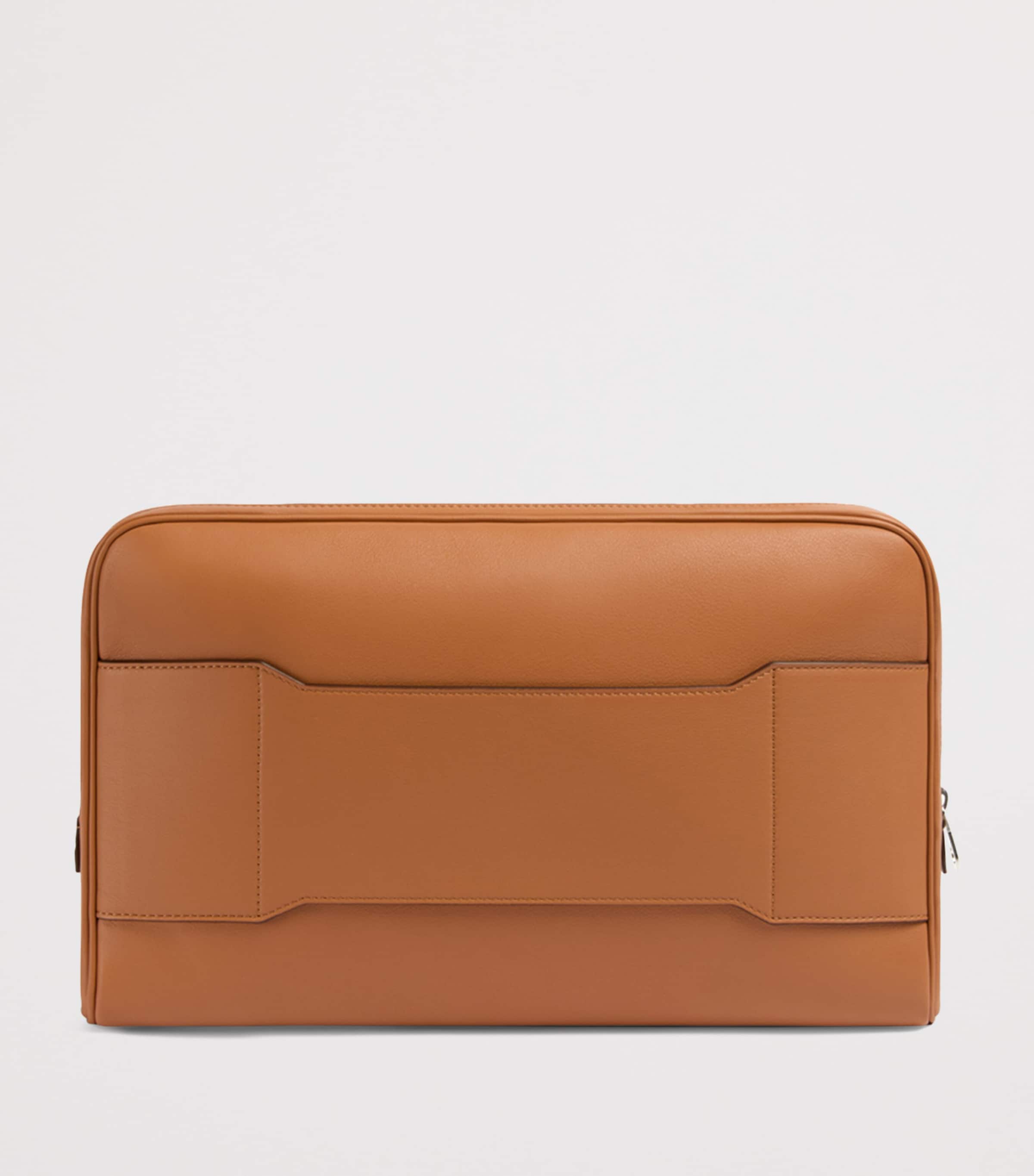 Aviteur leather trolley-sleeve laptop case - British product
