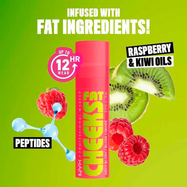 NYX Professional Makeup liquid blush Bouncin Berry, imported from the UK