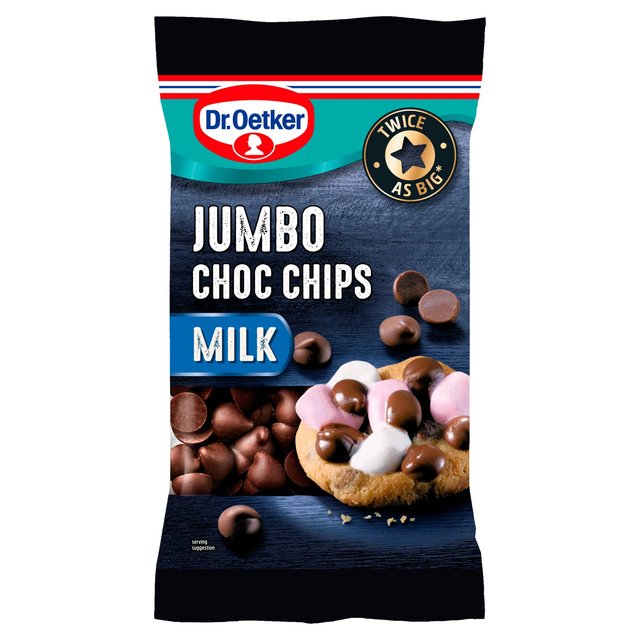 Dr. Oetker Jumbo Milk Chocolate Chips   125g GOODS M&S   