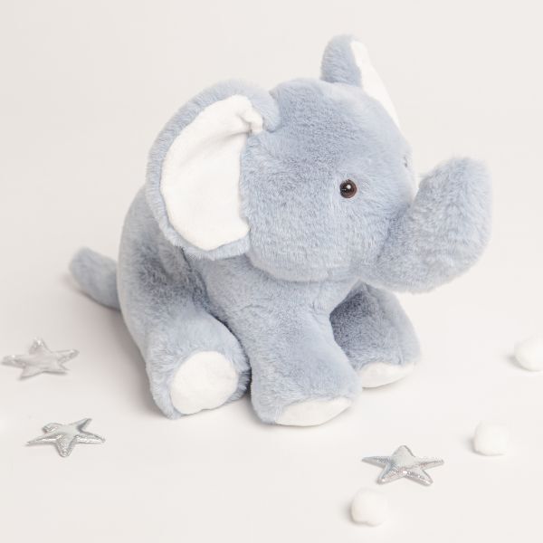 Babbico Gift Boxed Eddie The Elephant Blue Soft Plush Toy GOODS Superdrug   