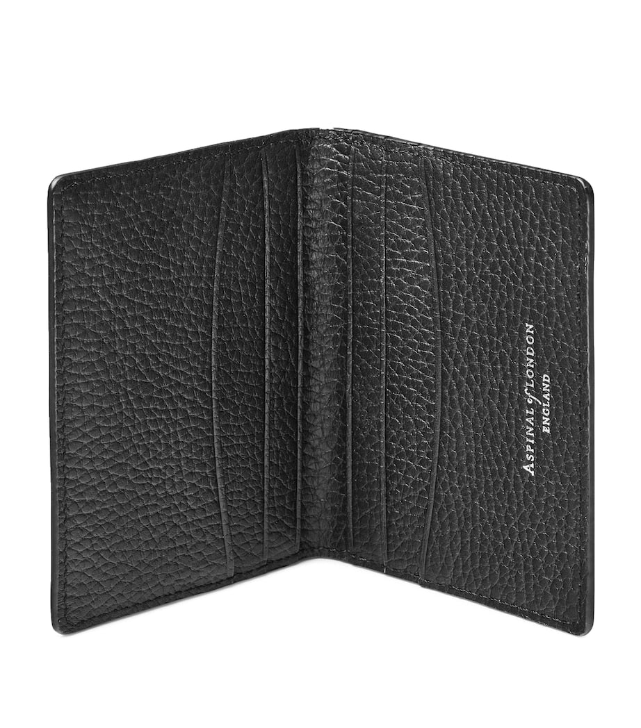 Aspinal of London folded leather card holder, UK version
