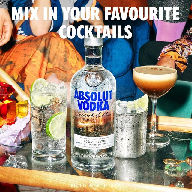 Absolut Blue Original Swedish Vodka   1L GOODS M&S   